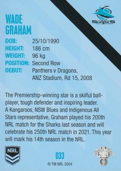 2021 NRL Traders #033 Wade Graham Back
